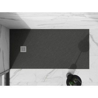 Mexen STONE+ sprchová vanička, obdélníková 100x200x3 cm, antracit 44711020