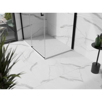 Mexen Stone+ obdélníková kompozitová vanička 120x70 cm, bílá, bílý kryt 44107012-W