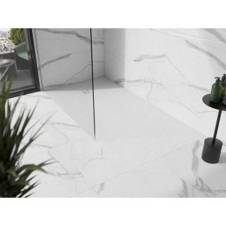 Mexen Stone+ obdélníková kompozitová vanička 180x70 cm, bílá, bílý kryt 44107018-W