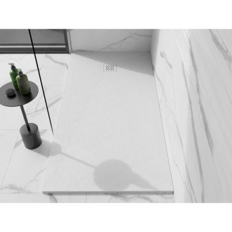 Mexen Stone+ obdélníková kompozitová vanička 180x70 cm, bílá, bílý kryt 44107018-W
