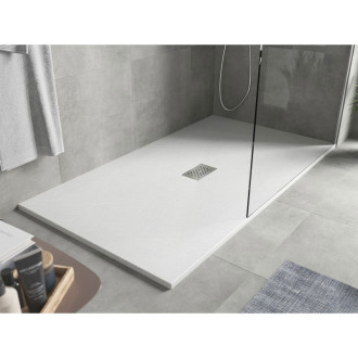 Mexen Hugo obdélníková sprchová vanička SMC 200 x 100 cm, bílá, nerezový kryt - 42101020-X