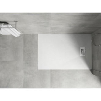 Mexen Hugo obdélníková sprchová vanička SMC 100 x 80 cm, bílá, bílý kryt - 42108010-W