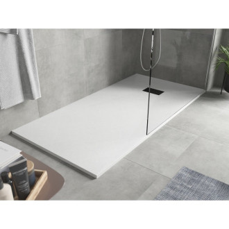 Mexen Hugo obdélníková sprchová vanička SMC 180 x 80 cm, bílá, černý kryt - 42108018-B