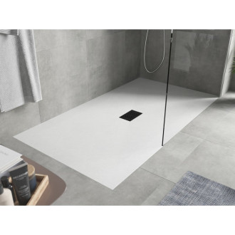 Mexen Hugo obdélníková sprchová vanička SMC 200 x 100 cm, bílá, černý kryt - 42101020-B