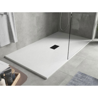 Mexen Hugo obdélníková sprchová vanička SMC 200 x 100 cm, bílá, černý kryt - 42101020-B