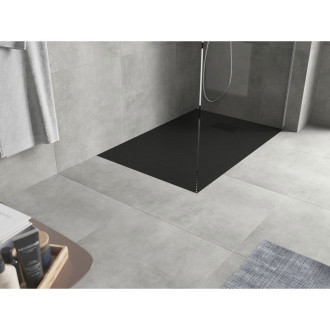 Mexen Hugo obdélníková sprchová vanička SMC 100 x 80 cm, černá, černý kryt - 42708010-B