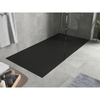 Mexen Hugo obdélníková sprchová vanička SMC 170 x 80 cm, černá, černý kryt - 42708017-B