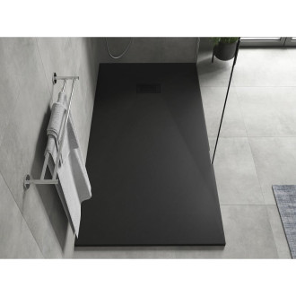 Mexen Hugo obdélníková sprchová vanička SMC 170 x 80 cm, černá, černý kryt - 42708017-B