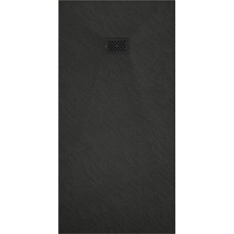 Mexen Hugo obdélníková sprchová vanička SMC 180 x 80 cm, černá, černý kryt - 42708018-B
