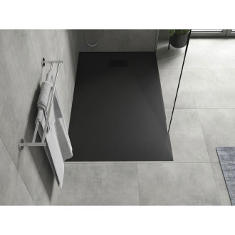 Mexen Hugo obdélníková sprchová vanička SMC 160 x 90 cm, černá, černý kryt - 42709016-B