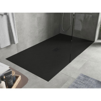 Mexen Hugo obdélníková sprchová vanička SMC 200 x 100 cm, černá, černý kryt - 42701020-B