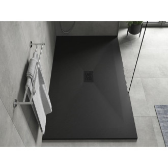 Mexen Hugo obdélníková sprchová vanička SMC 200 x 100 cm, černá, černý kryt - 42701020-B