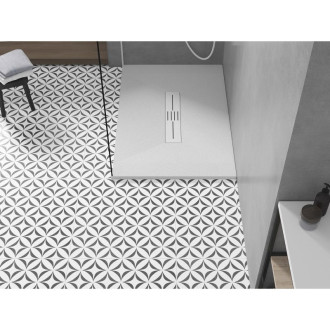 Mexen Toro obdélníková sprchová vanička SMC 100 x 80 cm, bílá, bílý kryt - 43108010-W