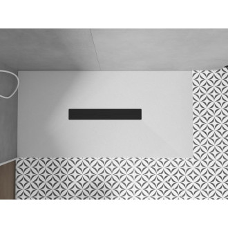 Mexen Toro sprchová vanička obdélníková SMC 150 x 70 cm, bílá, černý kryt - 43107015-B