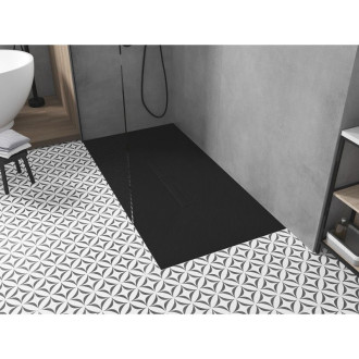 Mexen Toro obdélníková sprchová vanička SMC 150 x 90 cm, černá, černý kryt - 43709015-B
