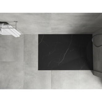 Mexen Hugo obdélníková sprchová vanička SMC 100 x 80 cm, černý kámen - 42758010