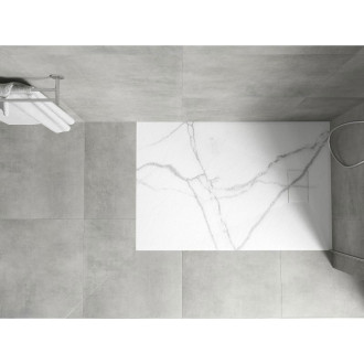 Mexen Hugo obdélníková sprchová vanička SMC 120 x 80 cm, bílý kámen - 42158012