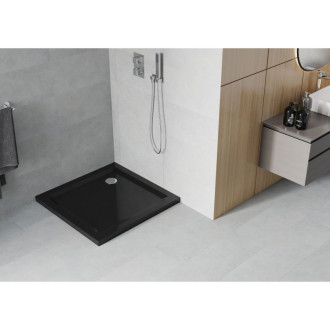 Mexen FLAT sprchová vanička čtvercová 70x70x5 cm, černá 40707070