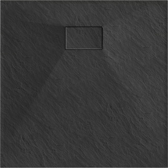 Mexen HUGO Sprchová vanička SMC, čtvercová 90x90x2,6 cm, černá 42709090