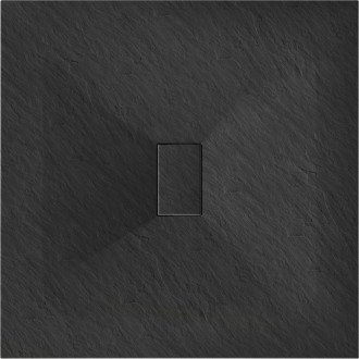 Mexen HUGO Sprchová vanička SMC, obdélníková, 100x100x2,6 cm, černá 42701010