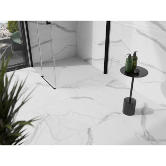 Mexen Stone+ čtvercová kompozitová sprchová vanička 70 x 70 cm, bílá, bílý kryt 44107070-W