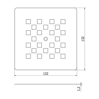 Krytka sprchové vaničky Mexen Stone+, černý - 44910070