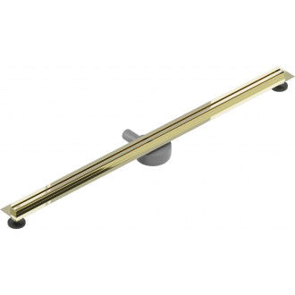 Mexen FLAT 360 SLIM 160 cm - Lineární odtokový žlab, zlatá 1541160