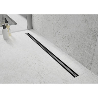 Mexen FLAT 360 SLIM 130 cm - Lineární odtokový žlab, černá 1741130