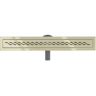 Mexen Flat 360° M18 otočný lineární odtok 60 cm, zlatý - 1523060-40