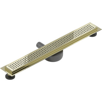 Mexen Flat 360° M08 otočný lineární odtok 50 cm, zlatý - 1525050-40