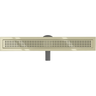 Mexen Flat 360° M08 otočný lineární odtok 50 cm, zlatý - 1525050-40