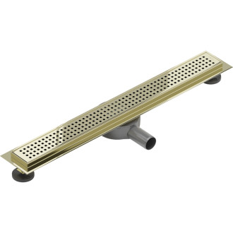 Mexen Flat 360° M08 otočný lineární odtok 60 cm, zlatý - 1525060-40