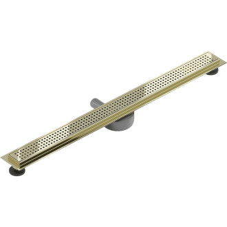 Mexen Flat 360° M08 otočný lineární odtok 80 cm, zlatý - 1525080-40