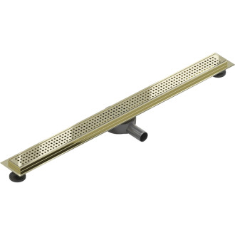 Mexen Flat 360° M08 otočný lineární odtok 80 cm, zlatý - 1525080-40