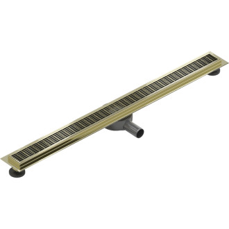 Mexen Flat 360° M33 otočný lineární odtok 90 cm, zlatý - 1533090-40