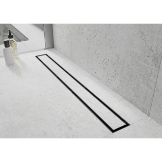 Mexen Flat 360° M13 2v1 otočný lineární odtok 50 cm, černý - 1710050-40