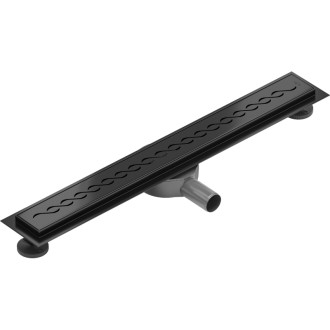 Mexen Flat 360° M18 otočný lineární odtok 70 cm, černý - 1723070-40