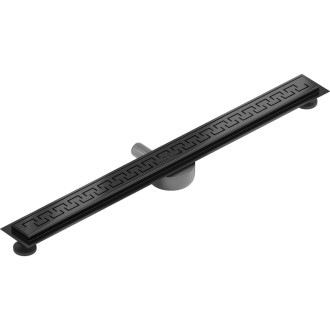 Mexen Flat 360° M15 otočný lineární odtok 80 cm, černý - 1724080-40