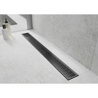 Mexen Flat 360° M33 otočný lineární odtok 80 cm, černý - 1733080-40