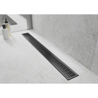 Mexen Flat 360° M33 otočný lineární odtok 90 cm, černý - 1733090-40