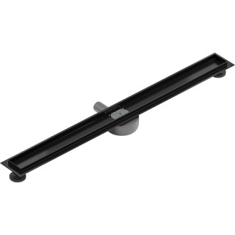 Mexen Flat 360 otočný lineární odtokový žlab 80 cm, černá - 1740080
