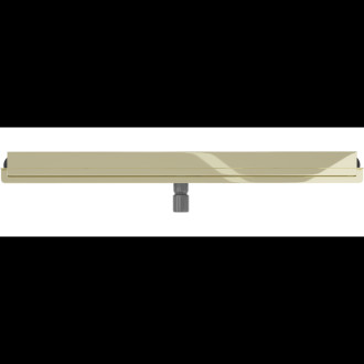 Mexen FLAT WALL 100 cm - 2v1 lineární žlab ke stěně, zlatá 1530100