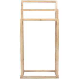 Stojací věšák na ručníky Mexen Bamboo, přírodní bambus - 701342-00