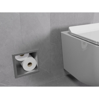 Mexen X-WALL-B Zápustný držák toaletního papíru, inox 1915
