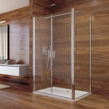 Mereo Lima sprchový kout, 110x120x190 cm, lítací dveře a pevný díl, sklo Čiré CK88543K