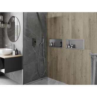 Mexen X-WALL-R Police do stěny 45x20x10, inox 1910452010