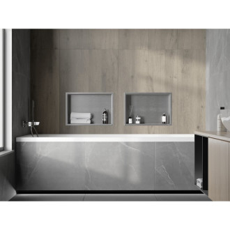 Mexen X-WALL-R Police do stěny 45x30x10, inox 1910453010