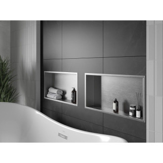 Mexen X-WALL-R Police do stěny 60x30x10, inox 1910603010