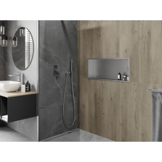 Mexen X-WALL-R Police do stěny 75x30x10, inox 1910753010