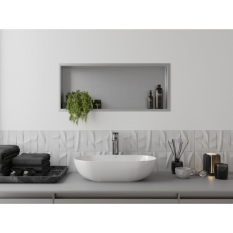Mexen X-WALL-R Police do stěny 75x30x10, inox 1910753010